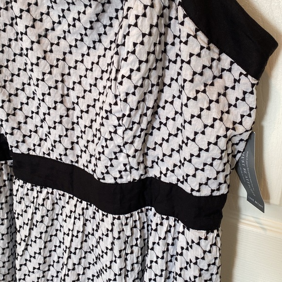 Lane Bryant Black and White Women's Plus tiered maxi Dress New - Picture 4 of 4